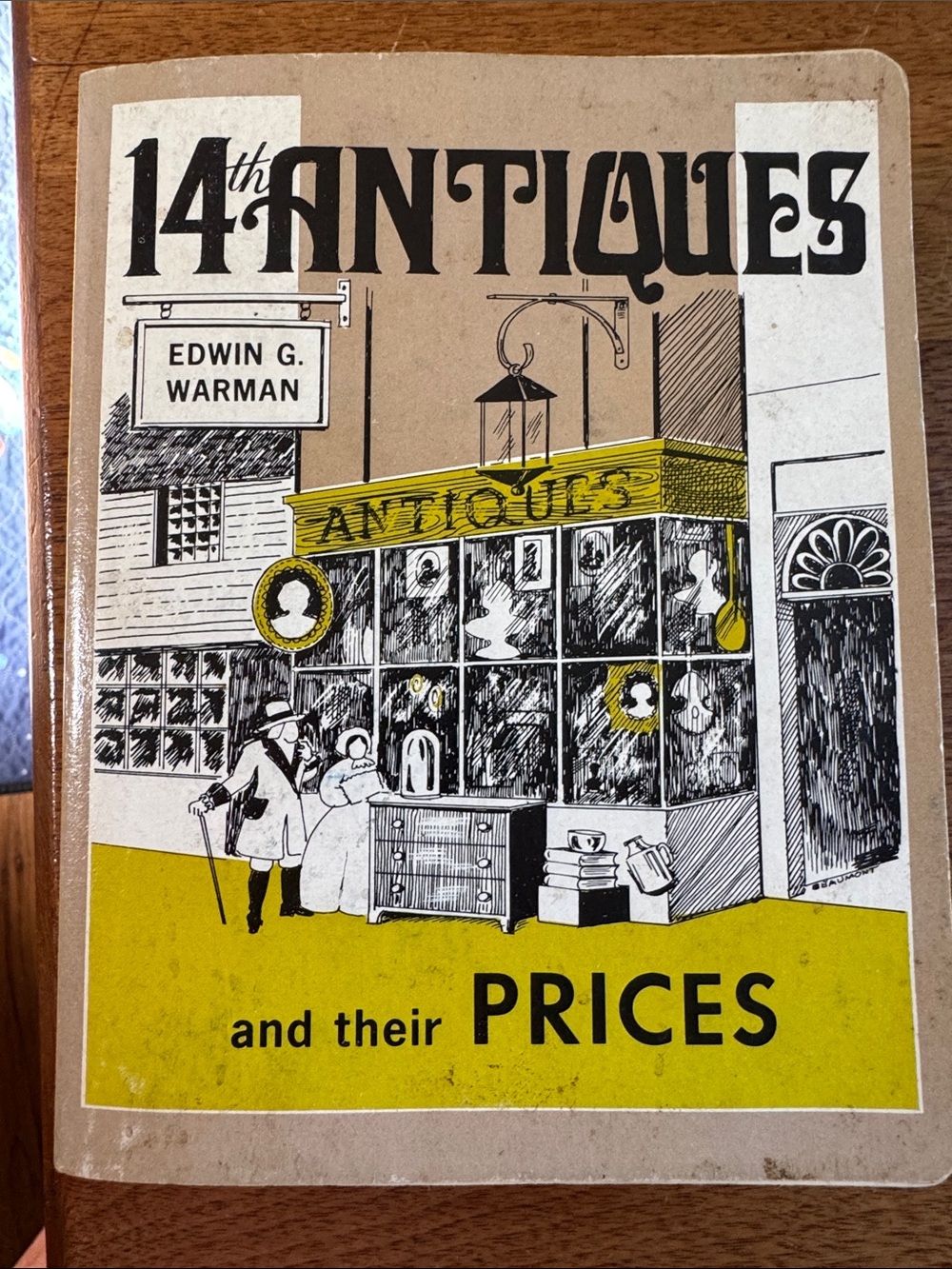 Antiques and Their Prices - Yellow Cover Home Accent Book